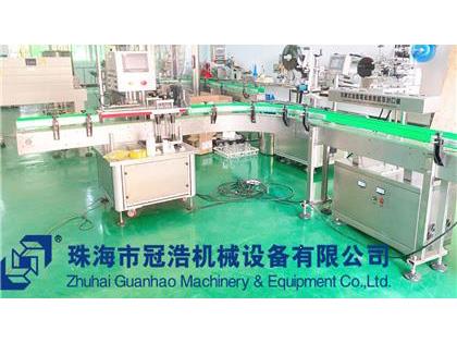 旋蓋機，鋁箔封口機，貼標機，噴碼機，整套生產線已完成生產送貨至客戶公司