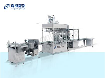 6頭液體灌裝、旋蓋線